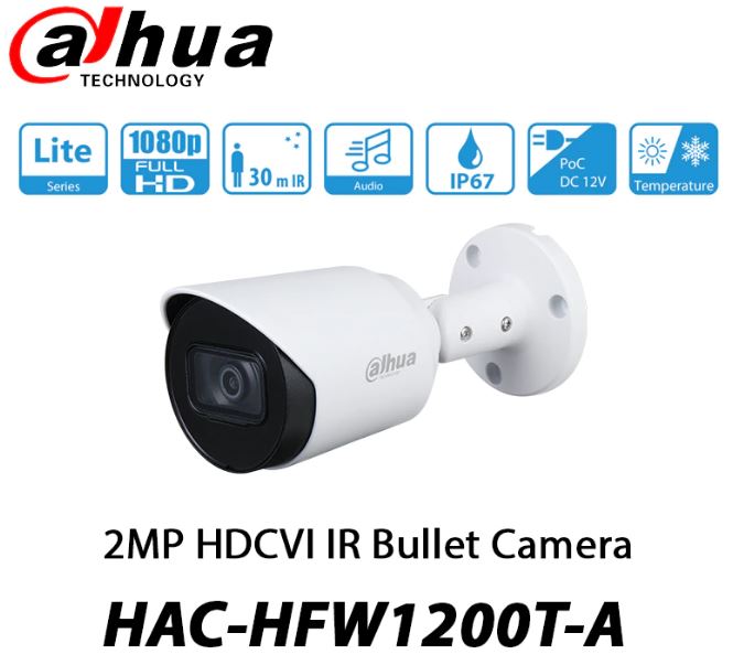 دوربین نداربسته داهوا مدل HFW1200TP-A